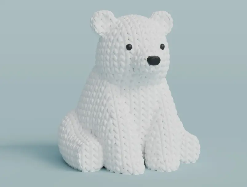 Knitted Polar Bear